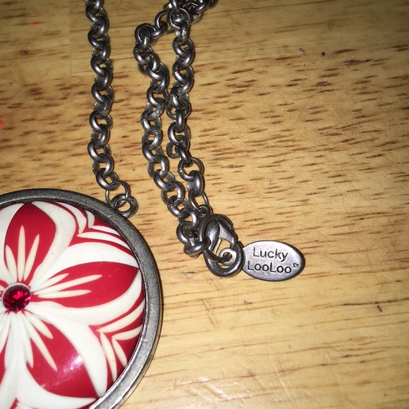 Lucky Loo Loo Retro Ceramic Necklace EUC - Picture 2 of 5